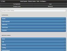 Tablet Screenshot of hoistexperts.com